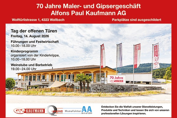 Einladung zur Tag der offenen Türen am 14. August 2026